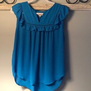 LOFT Sleeveless Bib Blouse